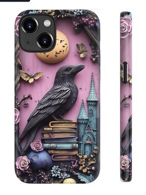 Raven and Skull StarVIP silicone case for IPhone 15